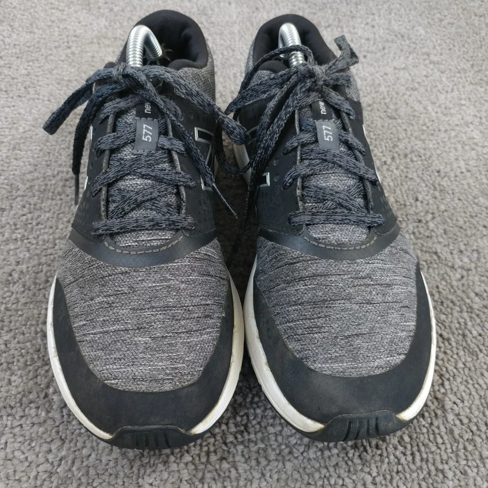New Balance 577v4 Womens Size 7 Running Shoes Low Top Black Gray WX577HB4
